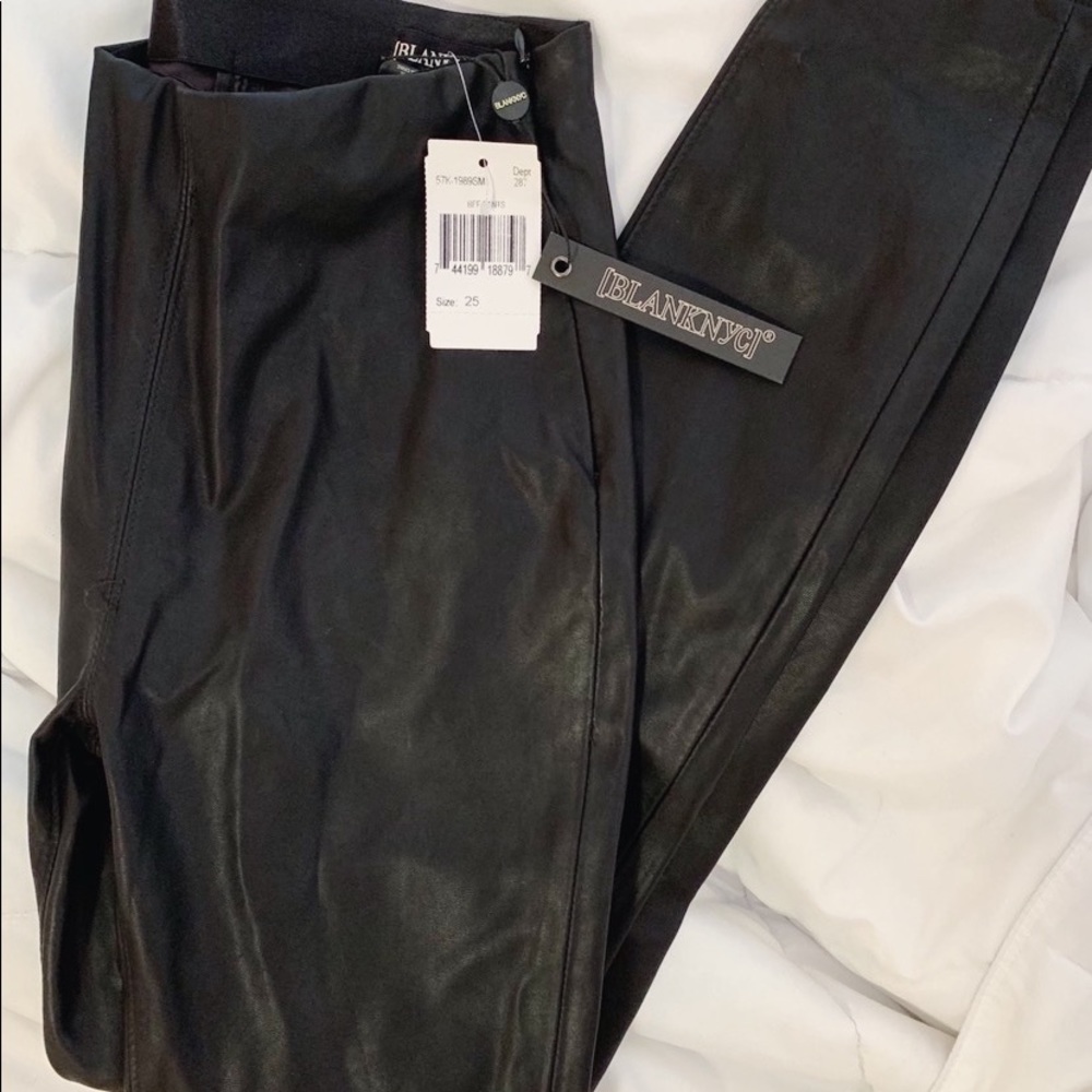BLANK NYC Leather leggings